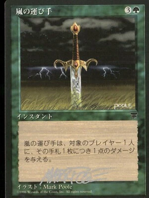 Legends: Storm Seeker Autographed Magic: The Gathering Card - Rare MTG - Image 1 of 2