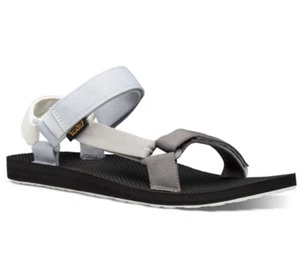 Teva Mens Original Universal Sandals Vegan Outdoors Footwear Black White Grey 14 - Picture 1 of 5