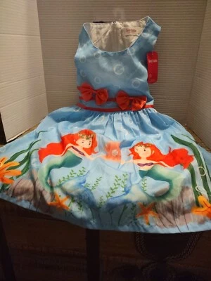Girls Mermaid Dress Size 6 Sunny Fashions New - Image 1 of 4