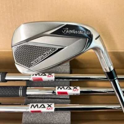 TAYLORMADE STEALTH IRONS 7 PC SET #5-PW,AW KBS MAX MT 85 STEEL REG OPEN BOX 1635 - Image 1 of 4