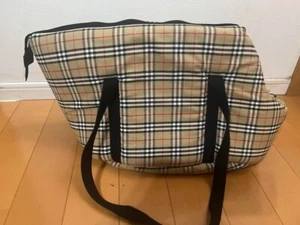 Burberry Nova Check Beige Dog Carrier Bag Pet Carrier Dog Carry Pet Carry M2 - Picture 1 of 5