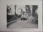 1918 Wwi Ww1 Print ~ Canadian Armoured Lorry Roye Road August 9Th
