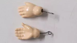 Low Hands Price Antique Dolls Ref: ""Blue Hands"" Cheap Hands Antique Doll - Picture 1 of 3