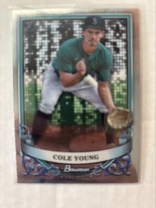 2024 Bowman Sterling Prospects #BSP28 Cole Young Mariners - Picture 1 of 2