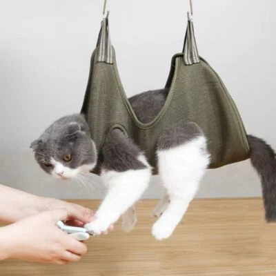 Pet Dog Cat Grooming Restraint Bag Hanging Pet Grooming Hammock Pet Supplies - Image 1 of 4