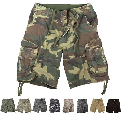 Rothco Camo Cargo Shorts Long Army Tactical Infantry Utility Rugged Thick Heavy - Image 1 of 2