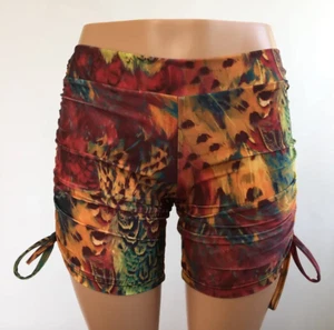 Hot Yoga Long Shorts Feather Festival Mid Rise Swim SXYfitness Made in USA - Picture 1 of 12