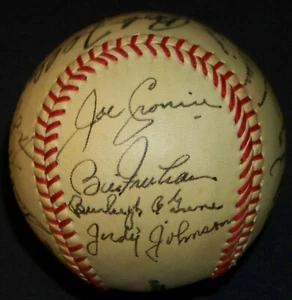 Sandy Koufax Judy Johnson Joe Cronin Burleigh Grimes Signed Baseball JSA AH LOA! - Picture 1 of 8