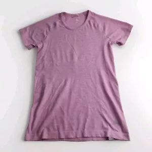 Macpac Womens T-shirt Size 10 Pink Short Sleeve Nylon Blend Hiking Travel Top EC - Picture 1 of 7