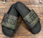 Vans Slides Camo Slip-On Sandals Mens Size 11 Camouflage Black Green