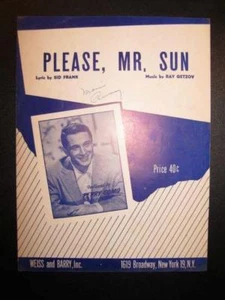 Please Mr Sun Sheet Music Vintage Voice Piano 1951 Perry Como Ray Getzov (O) - Picture 1 of 3