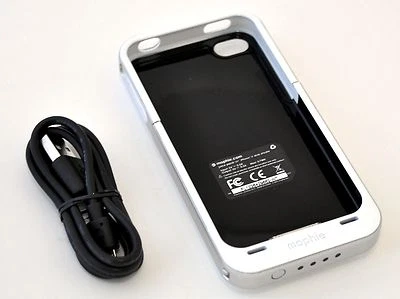 Genuine Mophie Juice Pack Air iPhone 4/4S Rechargeable Battery Case WHITE cover - Image 1 of 4