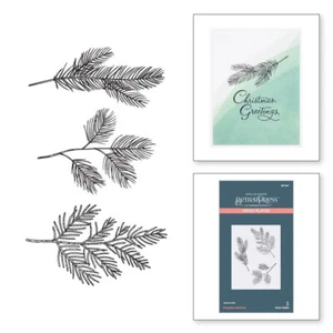Spellbinders BetterPress - Colección de Navidad de placa de prensa - ramas de hoja perenne - Imagen 1 de 1
