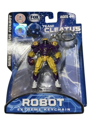 Llavero robot de acción NCAA Fox Cleatus 3 pulgadas LSU Tigers Louisiana Foto 1 de 4
