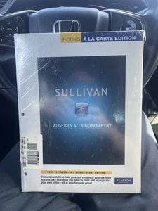 Sealed New Sullivan Algebra And Trigonometry Ninth Edition (Loose Leaf) Pearson - Foto 1 di 2