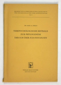 1959 Adam Zweig Tierpsychologische Beiträge Widmungsexemplar signiert Signatur - Picture 1 of 1
