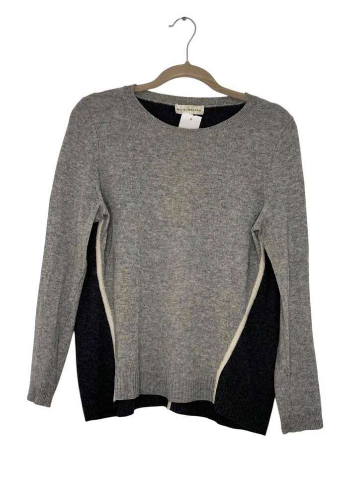 White & Warren Size Medium Grey Pre-Owned Sweater- Ladies - Image 1 of 1