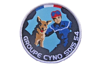 ECUSSON (CHIEN) DES SAPEURS POMPIERS LE SDIS DU 54 LE GROUPE CYNOPHILE - Bild 1 von 1