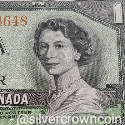 Canada 1 Dollar 1954. Banknote. Devil's Face. Coyne-Towers. B/A2034648 Bill. - Image 1 of 4