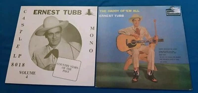 Ernest Tubb import 2 LP LOT Country Stars Of The Past Volume 4, Daddy Of 'Em All - Image 1 of 3
