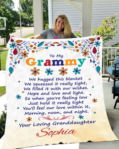 HOT To My Grammy Blanket Gift From Granddaughter Velveteen Plush Fleece Blanket - Picture 1 of 11