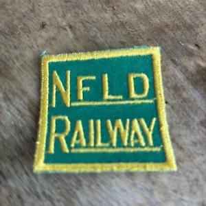 Vtg NFLD Railway Patch Sew On Embroidered Rail Train Railroad Newfoundland - Picture 1 of 4