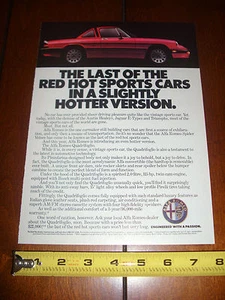1986 ALFA ROMEO ***ORIGINAL AD*** THE LAST OF.... - Picture 1 of 3