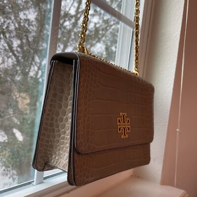 女士包手提包 tory Burch 二手皮革,棕褐色皮革颜色。 — 第 1/4 张图片