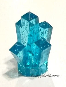 NEW Lego Minifig LIGHT BLUE GLITTER ROCK 5 Point CRYSTAL JEWEL Friends Aqua Gem - Picture 1 of 2
