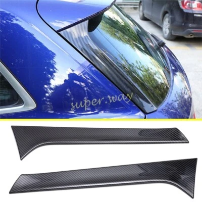 Janela traseira de carro de fibra de carbono lateral ABS spoiler asa acabamento para 2018+ Audi Q5 FY SQ5 - Imagem 1 de 4