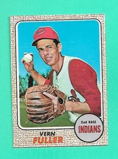 (1) VERN FULLER 1968 TOPPS # 71 INDIANS   NM  CARD (W8702)  