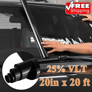 25% VLT Car Window Tint Film for Auto Home Office Glass Sun Shade Heat UV Block - Picture 1 of 12