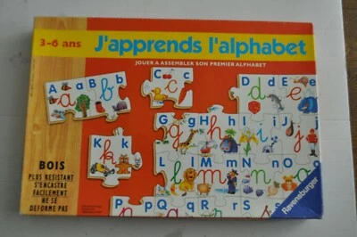 J'APPREND L'ALPHABET wooden Puzzle TOY Ravensburger 1997  - Image 1 of 2