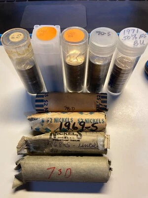 AU Jefferson Nickels de los años 60 y 70 Ahorra comprando varios Foto 1 de 4