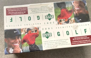2001 Upper Deck Golf Rack Box Tiger Woods RC SP Preview Factory Sealed - Bild 1 von 5