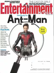 Ant-Man Paul Rudd Entertainment Weekly Jan 2015 Girls Dunham Jessica Chastain - Picture 1 of 1