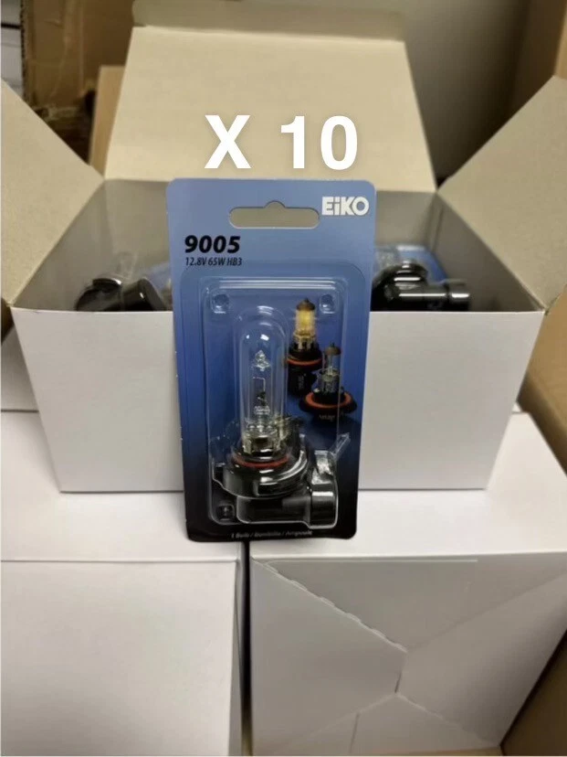 (10) Pack Bombillas Halógenas de Repuesto Eiko 9005-BP - Envío Gratis Foto 1 de 3