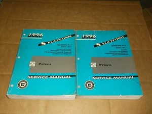 Chevrolet Prizm 1996 servicio de concesionario de fábrica ~ tienda ~ manual de reparación ~ vol 1-2 ~ geo ~ - Imagen 1 de 7