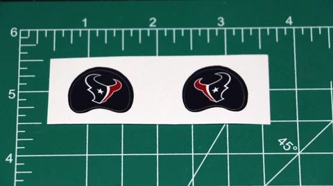 2022 Houston Texans Gumball Football Helmet Die-cut *DECAL SHEET ONLY* Navy Blue Cover