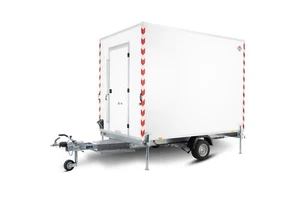AKTION! Bauwagen Mannschaftswagen Kofferanhänger mobiler Aufenthaltsraum 1300 KG - Bild 1 von 7