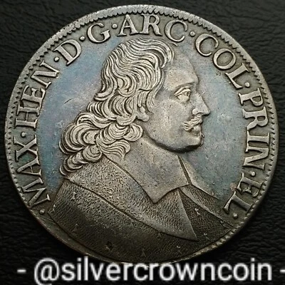 SCC Liege * Prince Bishopic * Patagon 1671. Silver Taler Daalder Thaler coin - Image 1 of 4