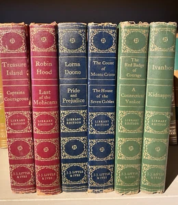 J J Little & Ives Set of 6 Library Edition Hardcover Books 8 Classics 1940s-50s - Picture 1 of 13