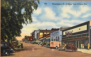 Postal de la calle Athens Georgia Washington c1930 - Imagen 1 de 7