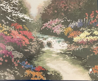 Vtg Rare Thomas Kinkade BESIDE STILL WATERS 1998 Cross St or Needlepoint Chart - Image 1 of 3
