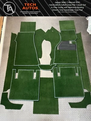 Jaguar Mark 2 Handcrafted to Order Tufted Deep Pile Carpet Set - Image 1 of 4