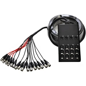Seismic Audio 12x4 Channel XLR Low Profile Circuit Board Snake Cable - 50 Feet - Picture 1 of 5