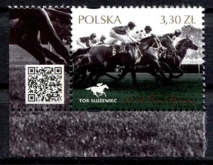 80J. Pferderennbahn Służewiec. Galopprennen, Pferde. 1W. Eckrand(3). Polen 2019 - Bild 1 von 1