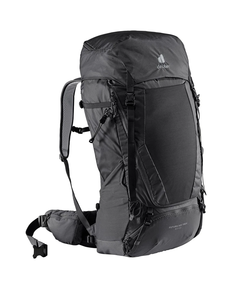 Deuter Futura Air Trek 60 10 Trekking Backpack (black-graphite) w/ frame