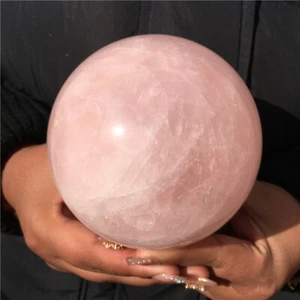 3LB Natural Rose Quartz Ball Quartz Crystal Sphere Reiki gem Healing XQ2321-US - Picture 1 of 15