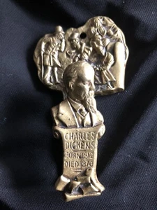 Vintage Charles Dickens Brass Door Knocker - A Christmas Carol - Picture 1 of 4